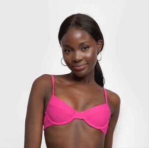 Blackbough Pink Bikini Top